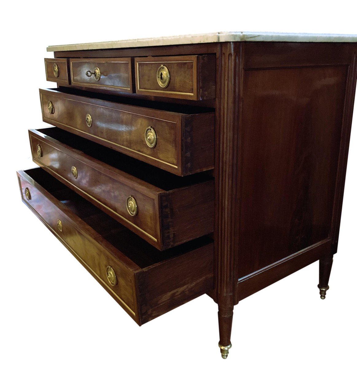 Louis XVI Mahogany Chest Of Drawers-photo-1