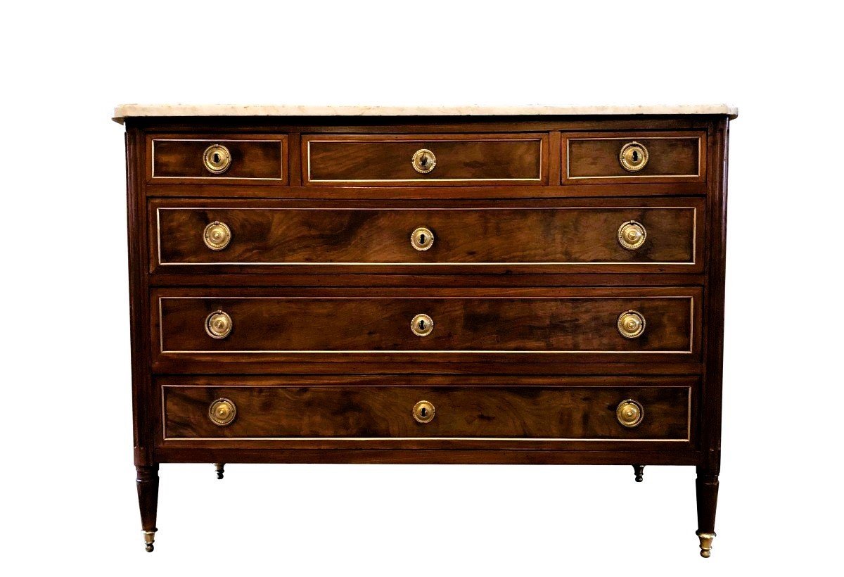 Louis XVI Mahogany Chest Of Drawers