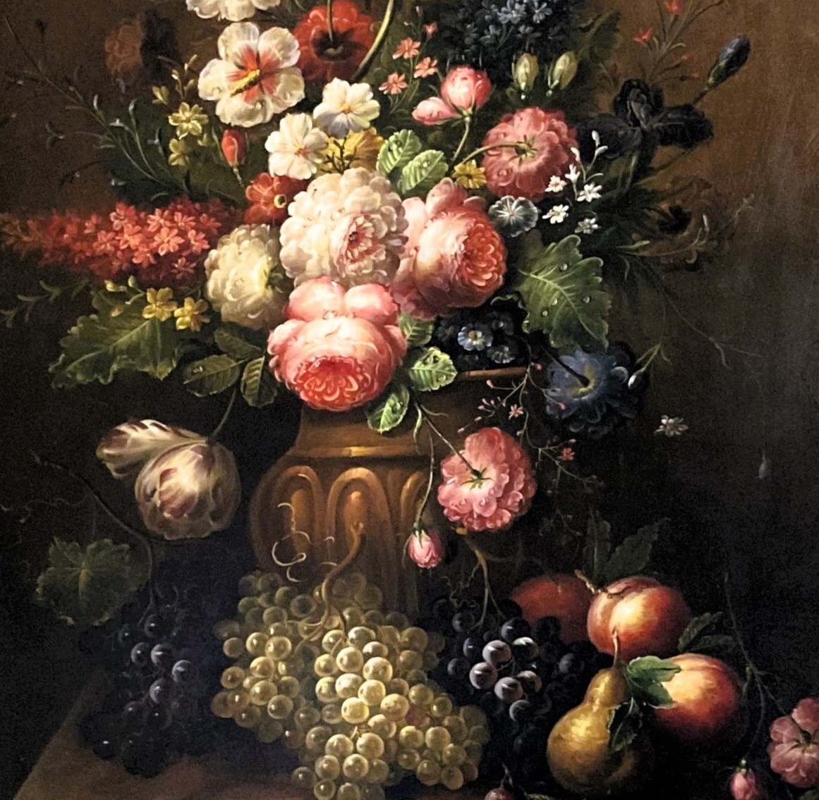 Elias Jozsa (born 1932) Still Life With Flowers And Fruit-photo-2