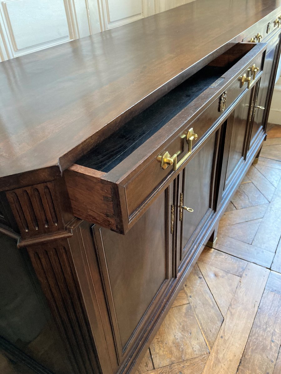 Louis XVI Sideboard 18th Century-photo-3