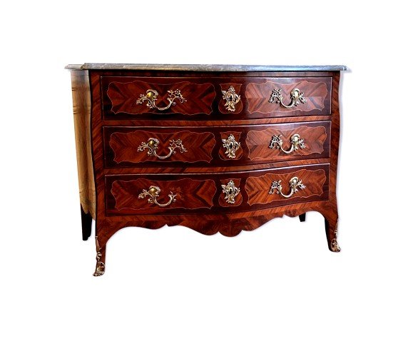 Commode Louis XV Du XVIIIe Siècle Galbée