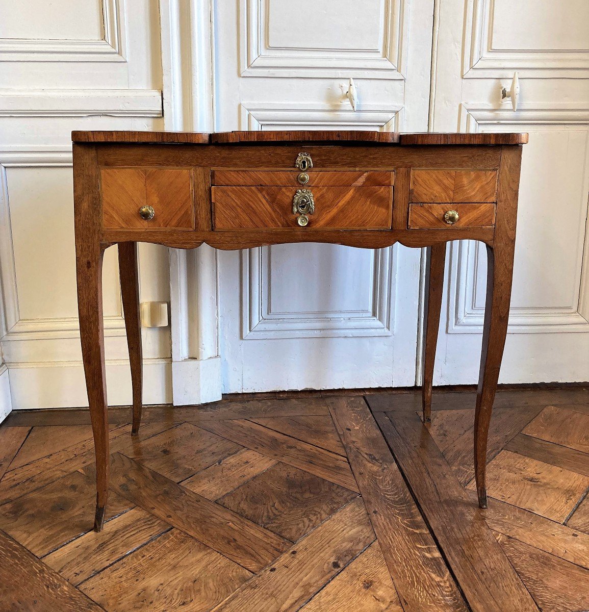 Louis XV Dressing Table Stamped Pierre Antoine Galligné-photo-4