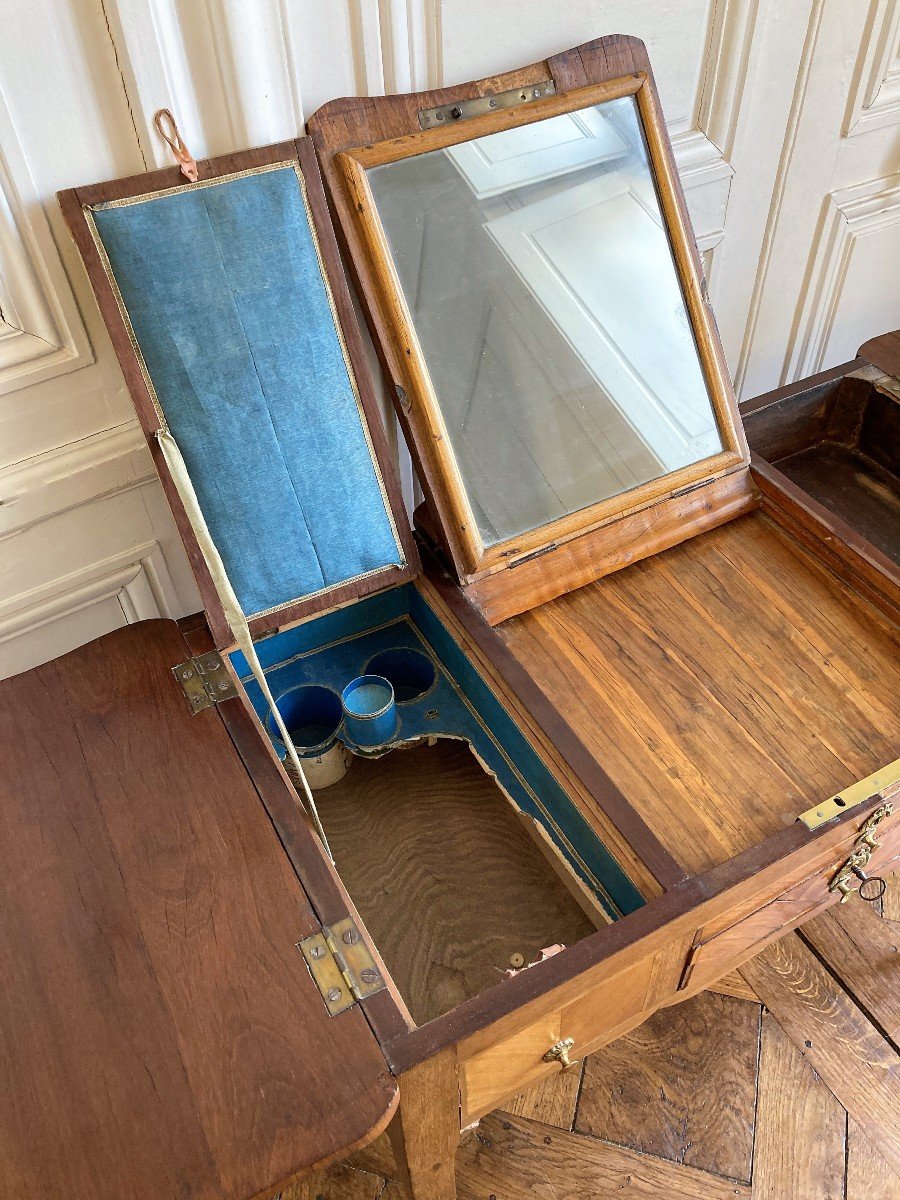 Louis XV Dressing Table Stamped Pierre Antoine Galligné-photo-1