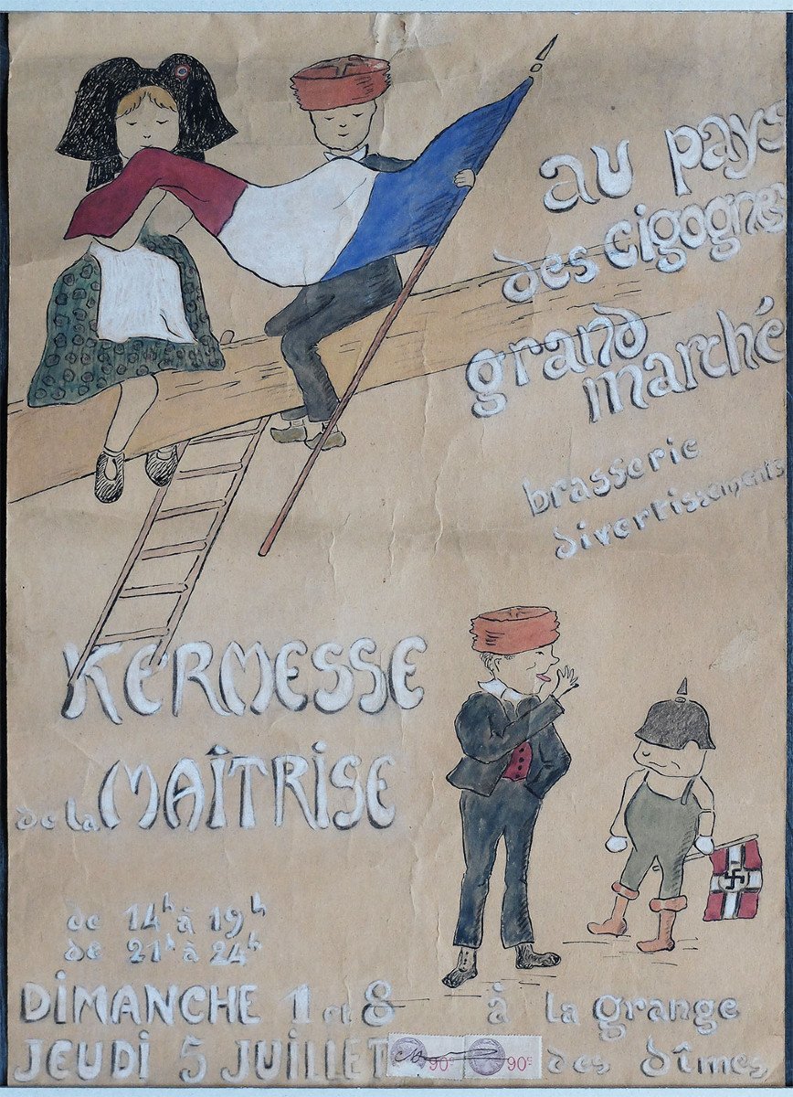 Alsace 2 Original Posters 1945 Kermesse Le La Maîtrise Pays Des Cigognes-photo-3