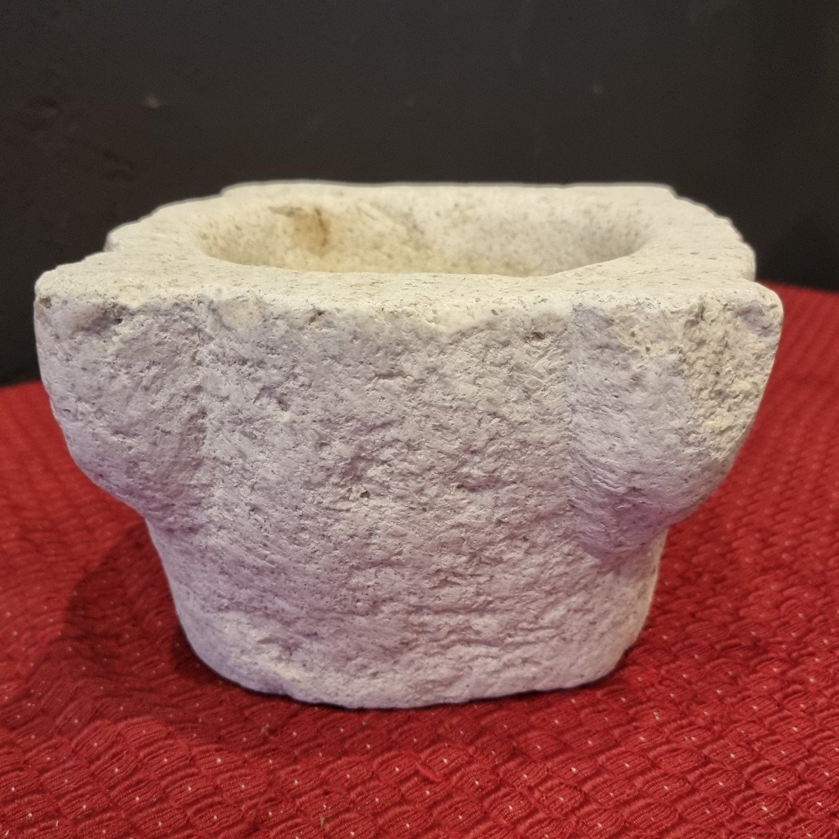 17th Century Marble Hard Stone Mortar-photo-2