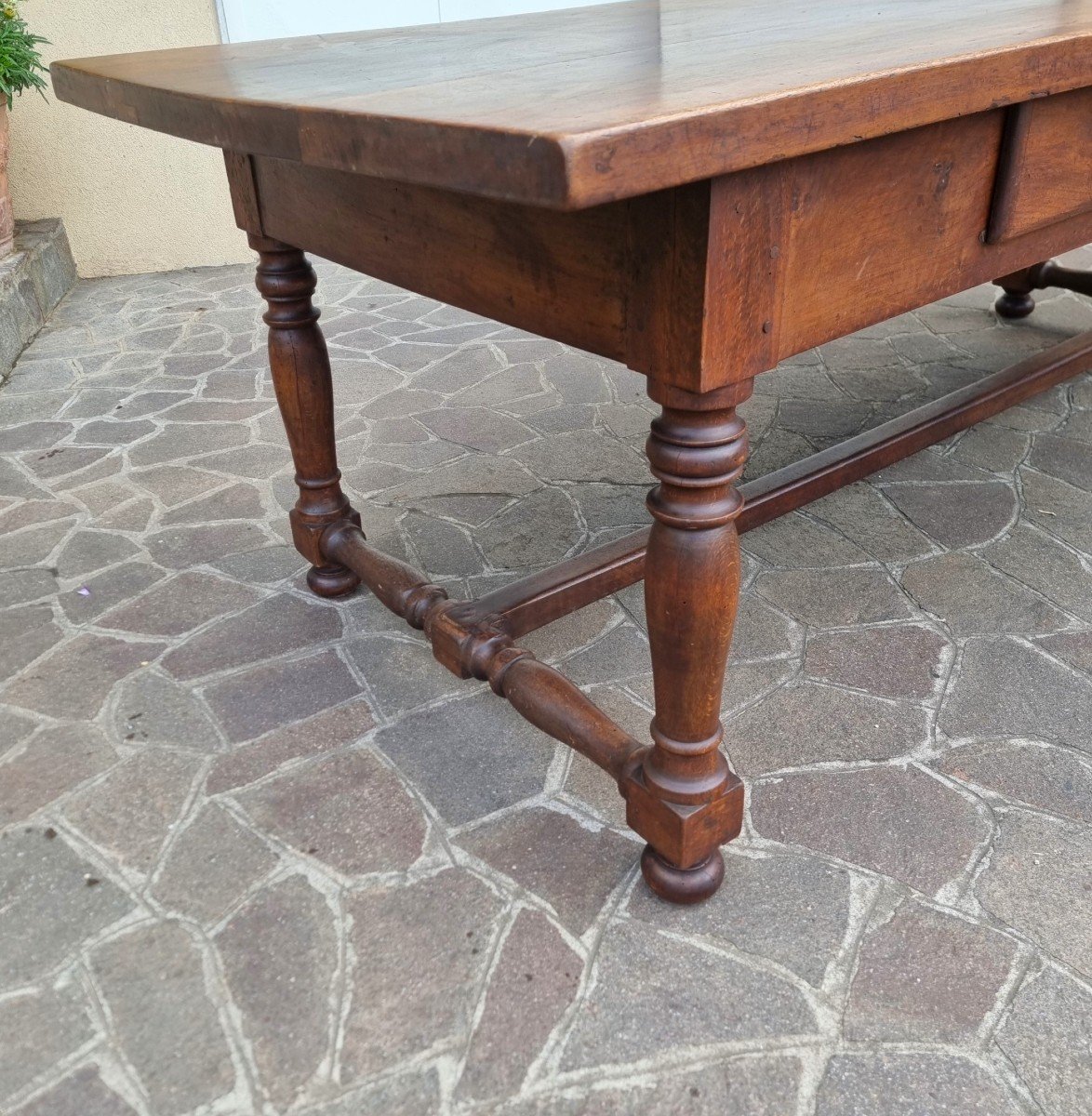 The Grand 18th Century Tuscan Walnut Fratino Table-photo-3