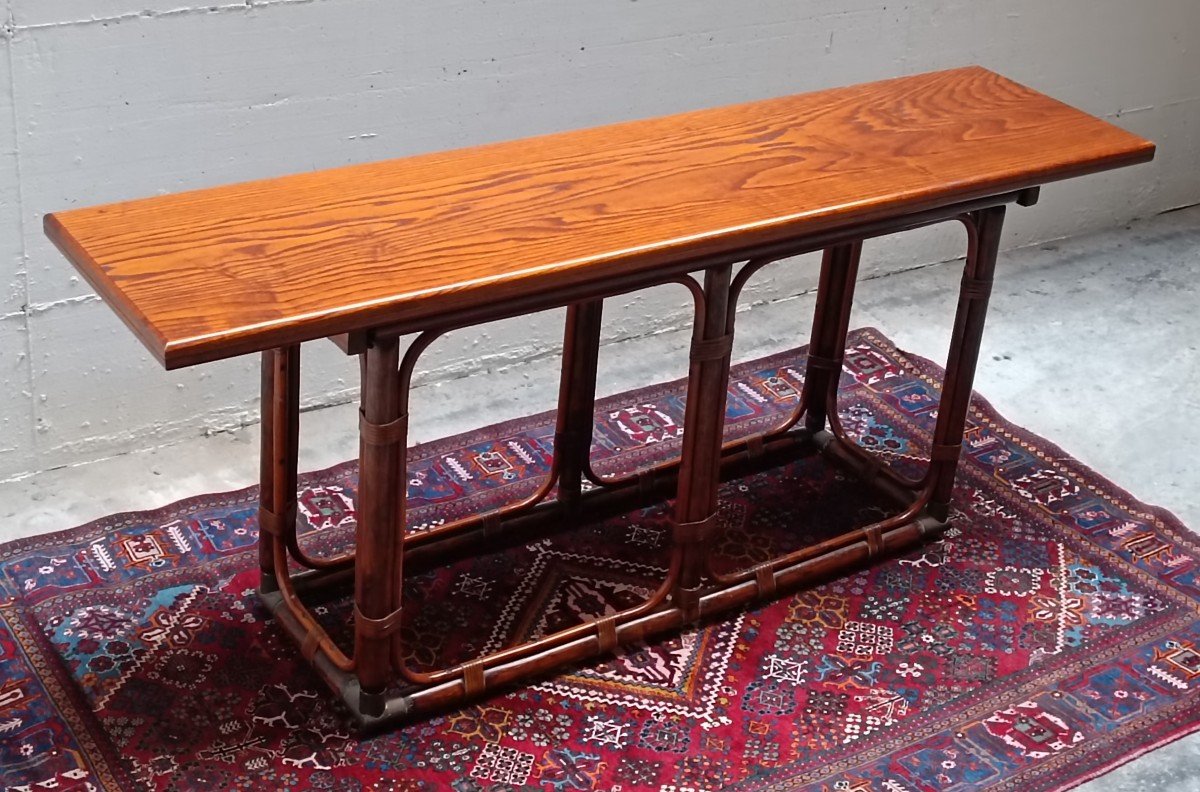 Table Console En Palissandre De Tito Agnoli Pour Pierantonio Bonacina 1960-photo-2