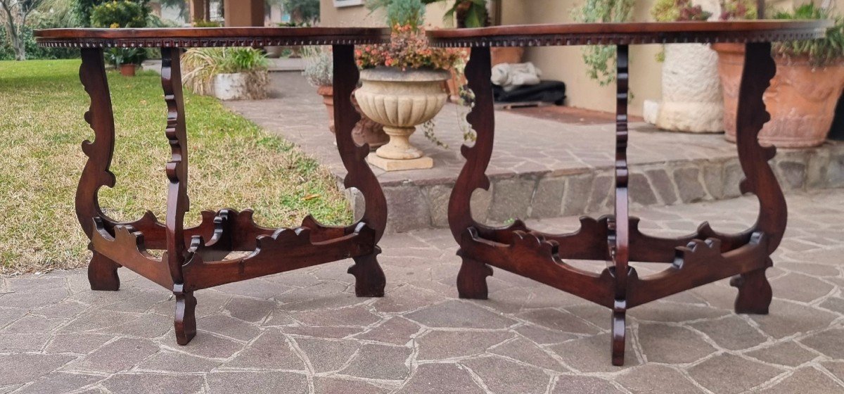 Pair Of 18th-century Bolognese Walnut Consoles-photo-3