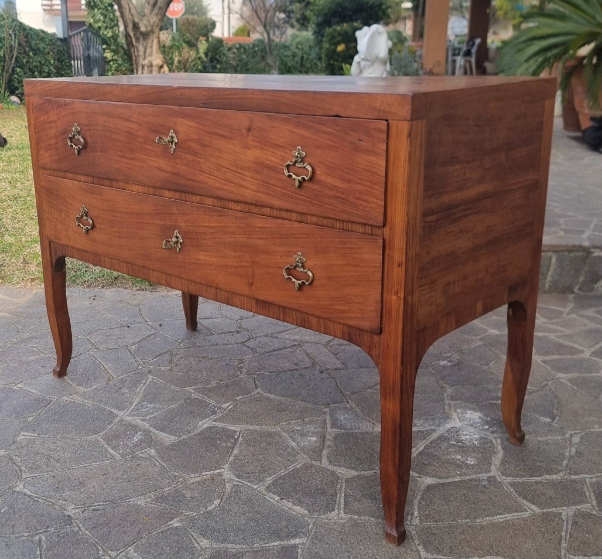 Commode En Noyer De Style Directoire Du XVIIIe Siècle De Vicence-photo-3