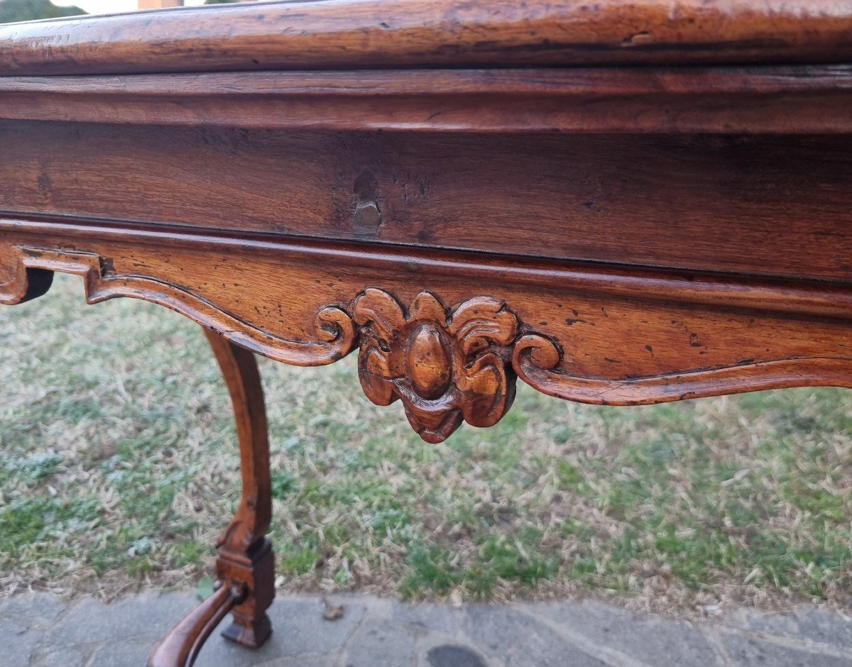 Pair Of 18th-century Walnut Consoles – Venetian Louis XV Style-photo-2