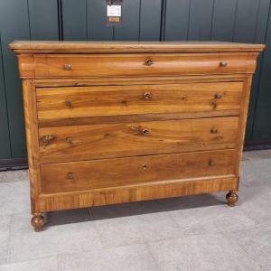 Venetian Dresser In Light Walnut And Cherry Wood From 1850: Style And Elegance