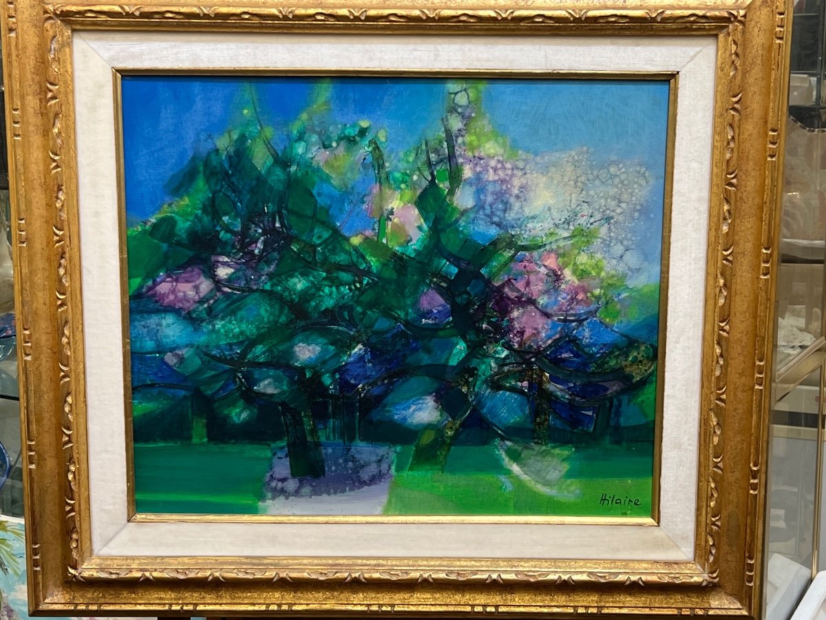 Camille Hilaire: Oil On Canvas, Le Printemps Normand, Signed, Designated And Countersigned On The Back.