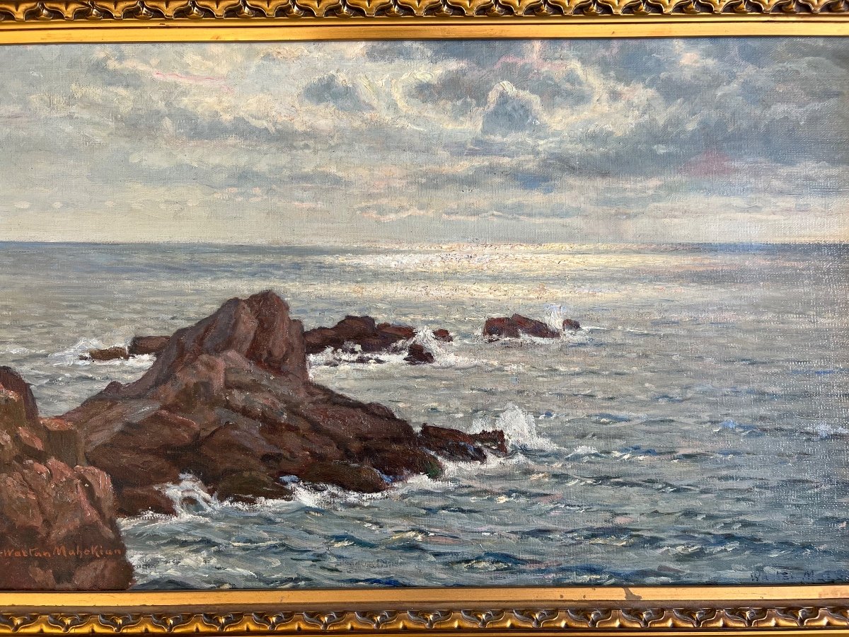 Seascape By Armenian Painter Wartan Mahokian-photo-3