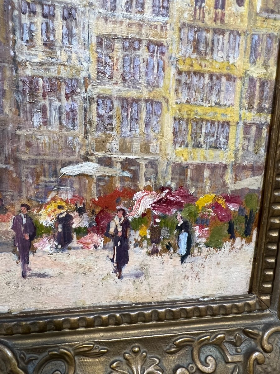 The Grand Place Of Brussels By The Danish Painter Levinsen-photo-3