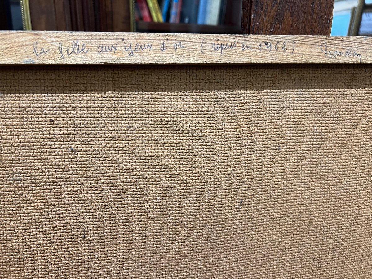 EMILE FRANDSEN, peintre franco-danois  "la fille aux yeux d'or", de 1962-photo-4
