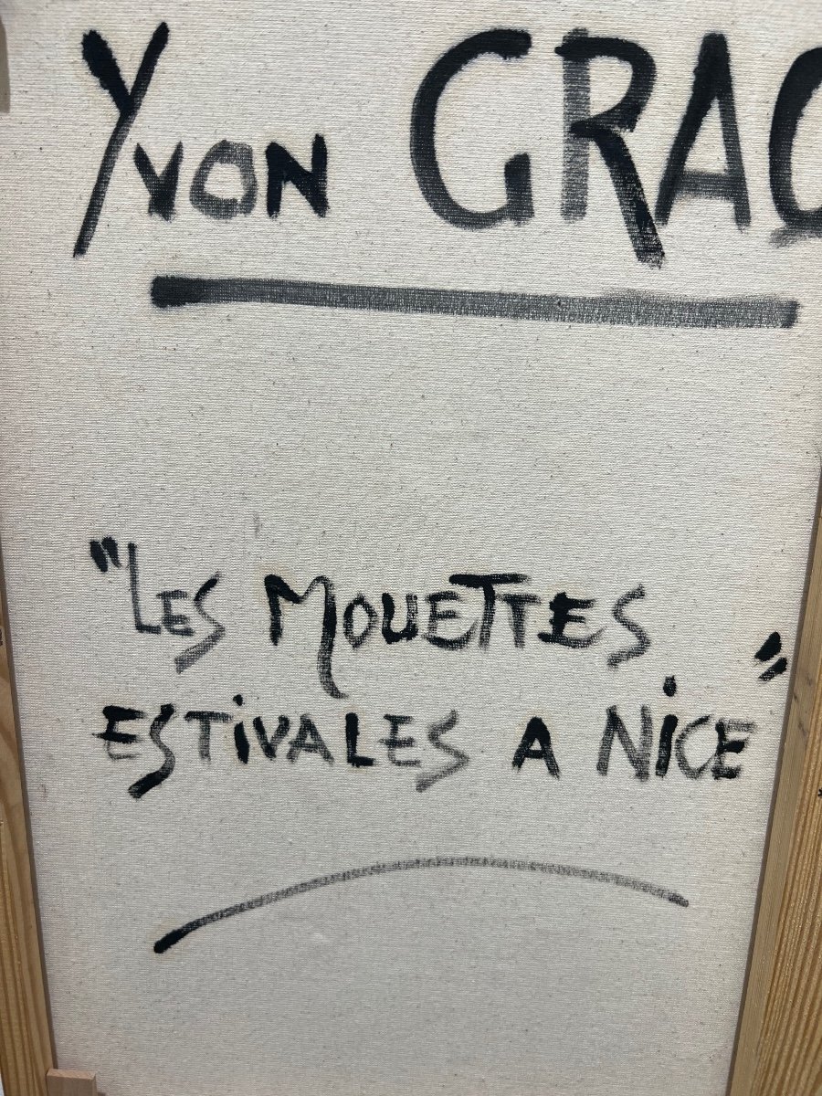 Yvon Grac, Les Mouettes Estivales à Nice , sur la Promenade des Anglais avec le Négresco-photo-4