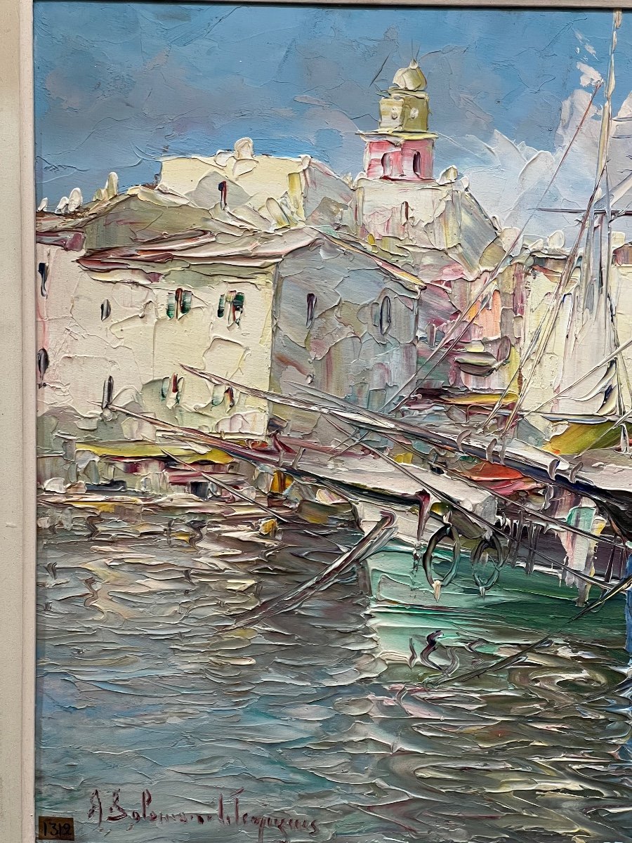 Marine Port Of Saint Tropez By André Salomon Le Tropézien -photo-1