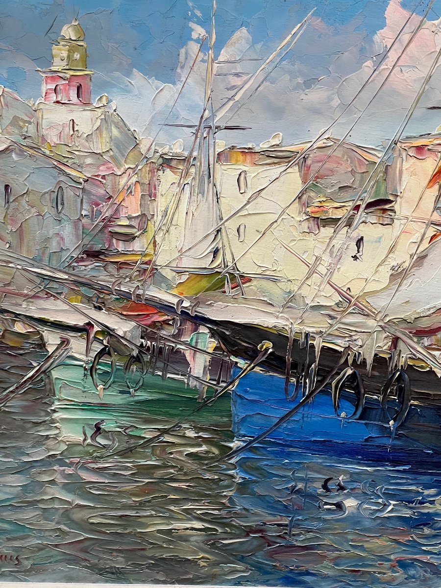 Marine Port Of Saint Tropez By André Salomon Le Tropézien -photo-2