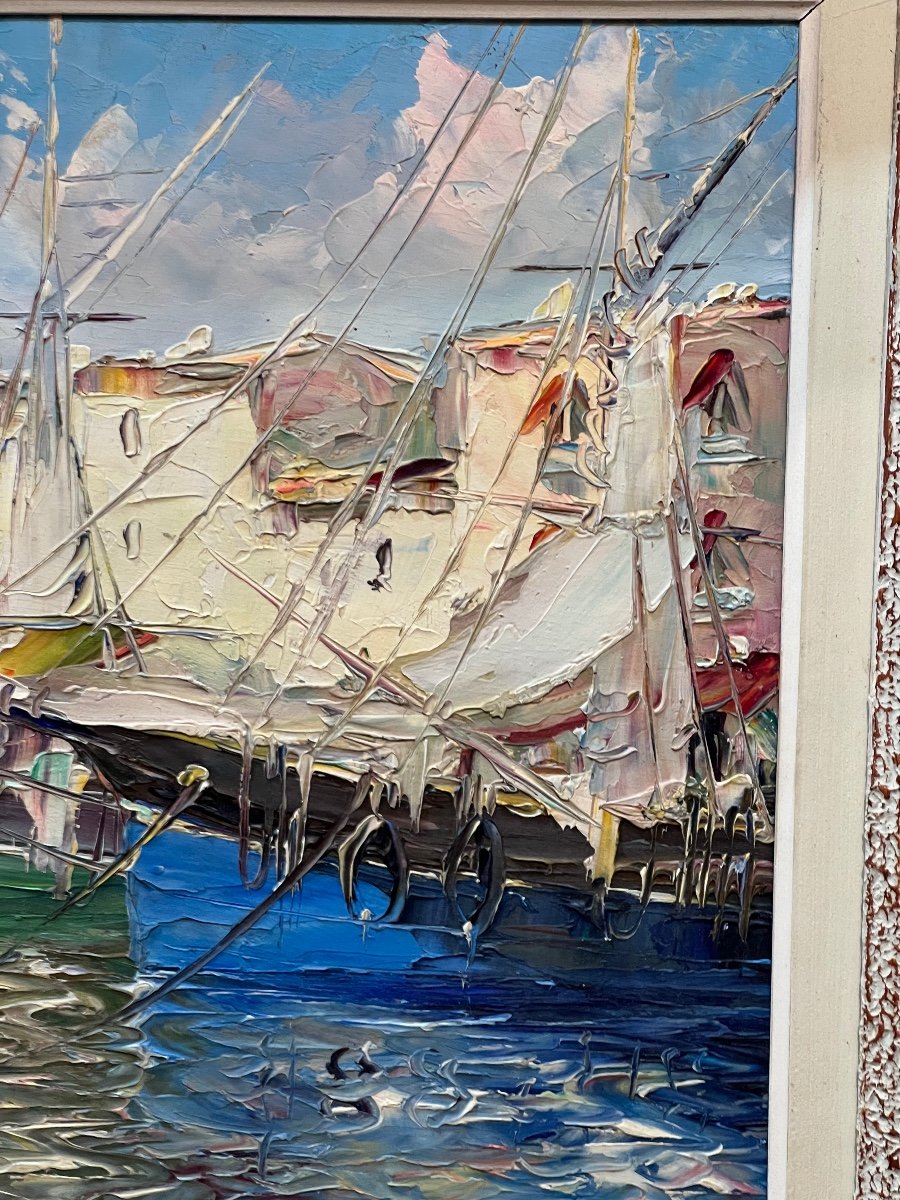 Marine Port Of Saint Tropez By André Salomon Le Tropézien -photo-3