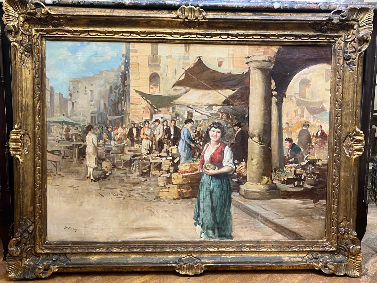 The Market In Naples By Vincenzo d'Auria