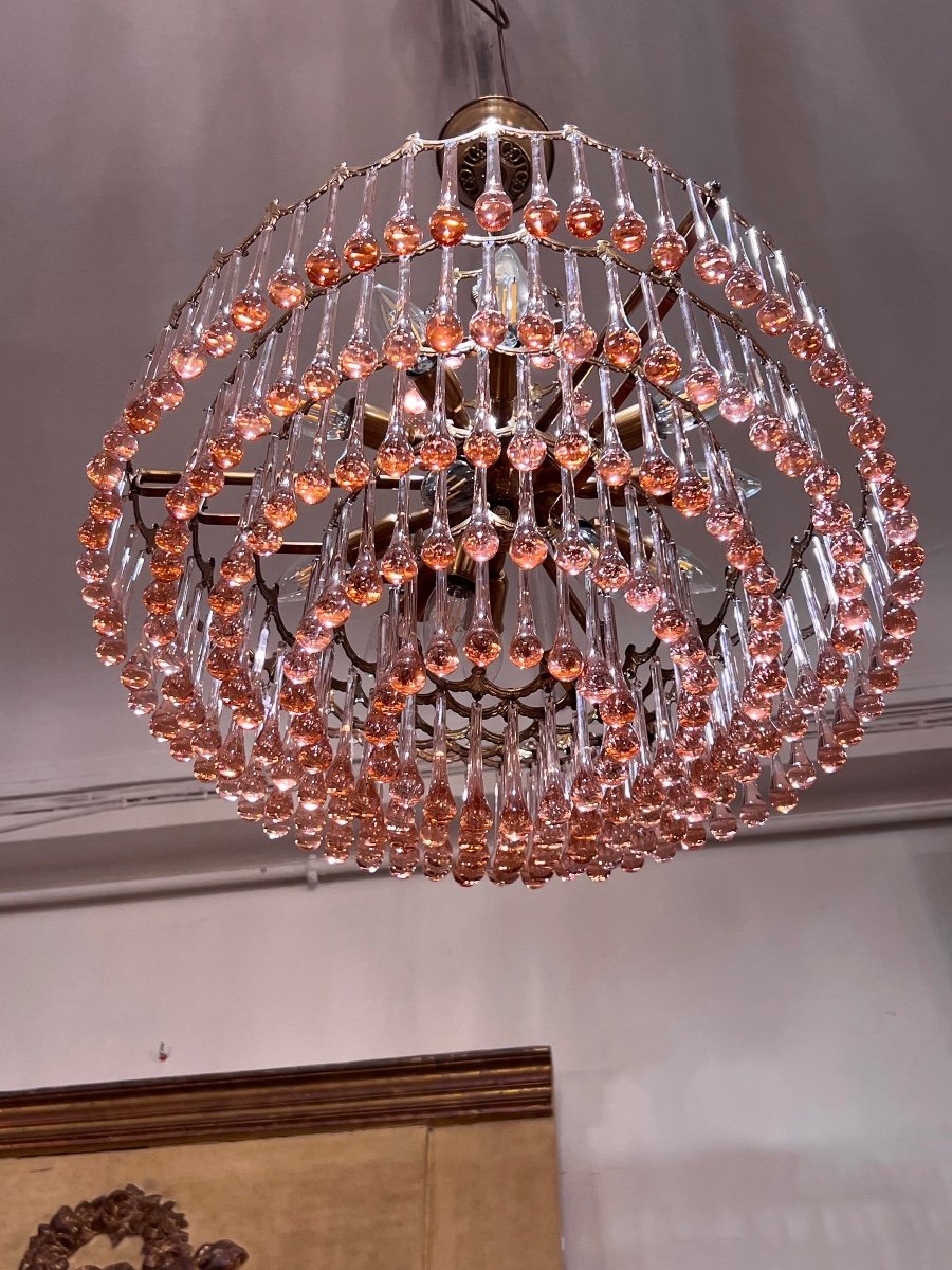 Lustre De Murano, Années 70, Modèle « gouttes »-photo-1