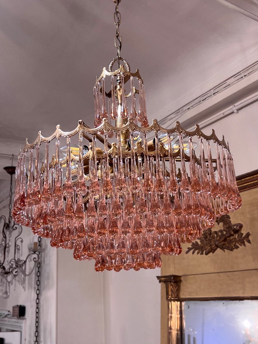 Lustre De Murano, Années 70, Modèle « gouttes »