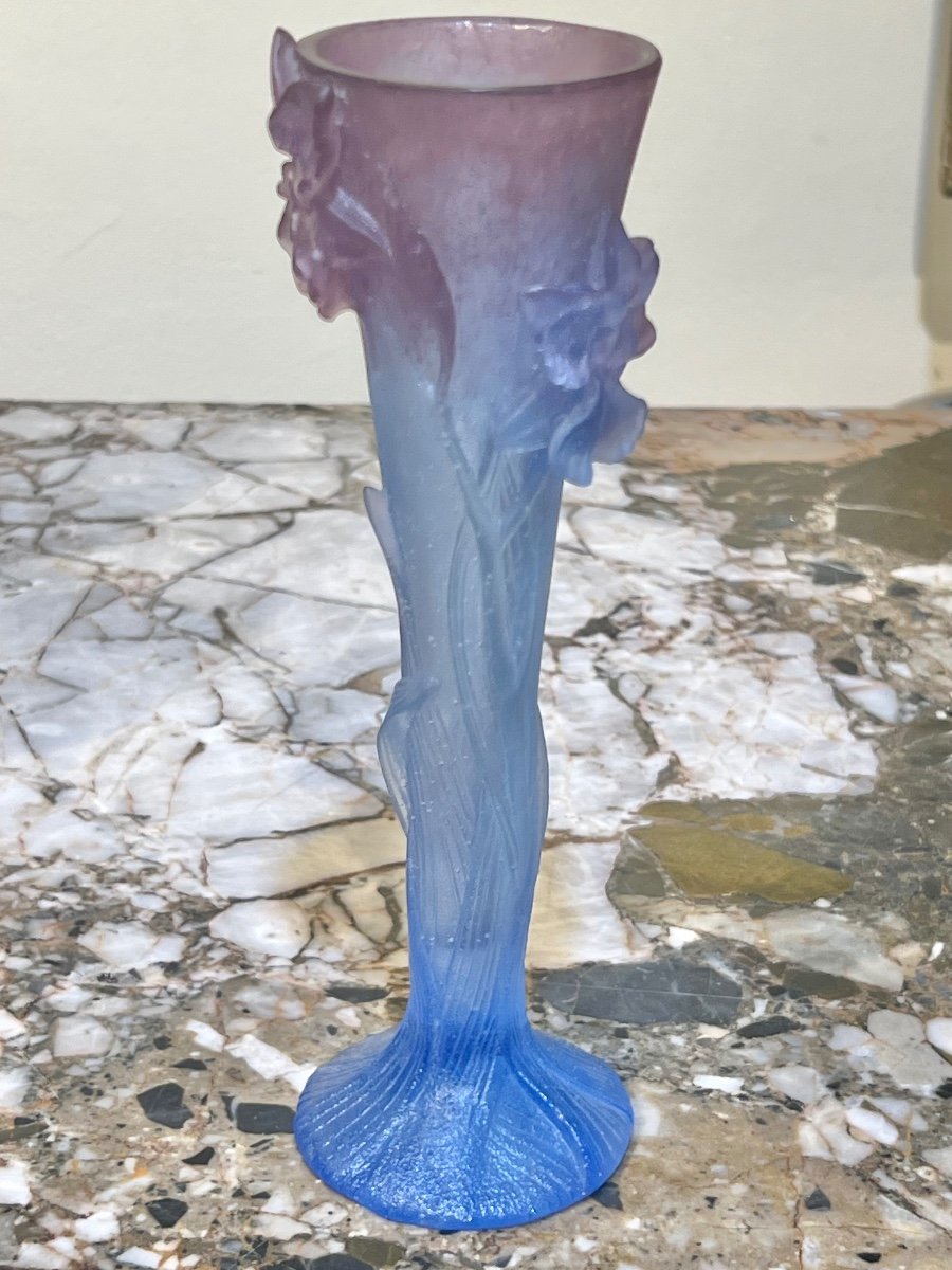 Daum France Glass Paste Vase 