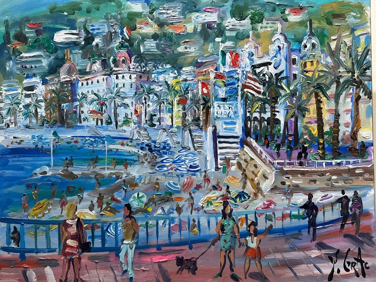 Walk On The Ponchettes In Nice By Yvon Grac. By Yvon Grac