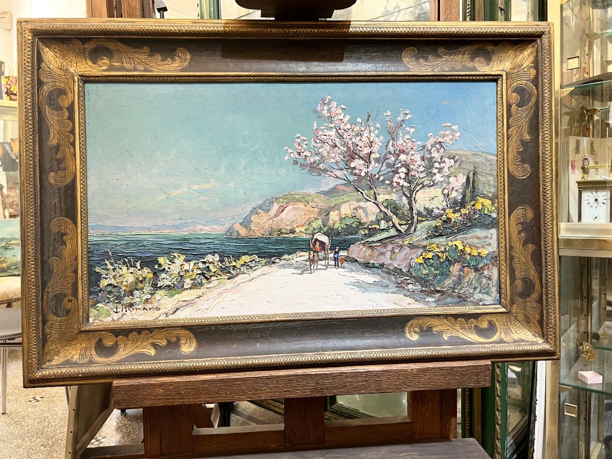 Joseph Hurard: The Almond Tree In Bloom On The Way To The Pond Of Berre, Towards Marseille (provence)-photo-3