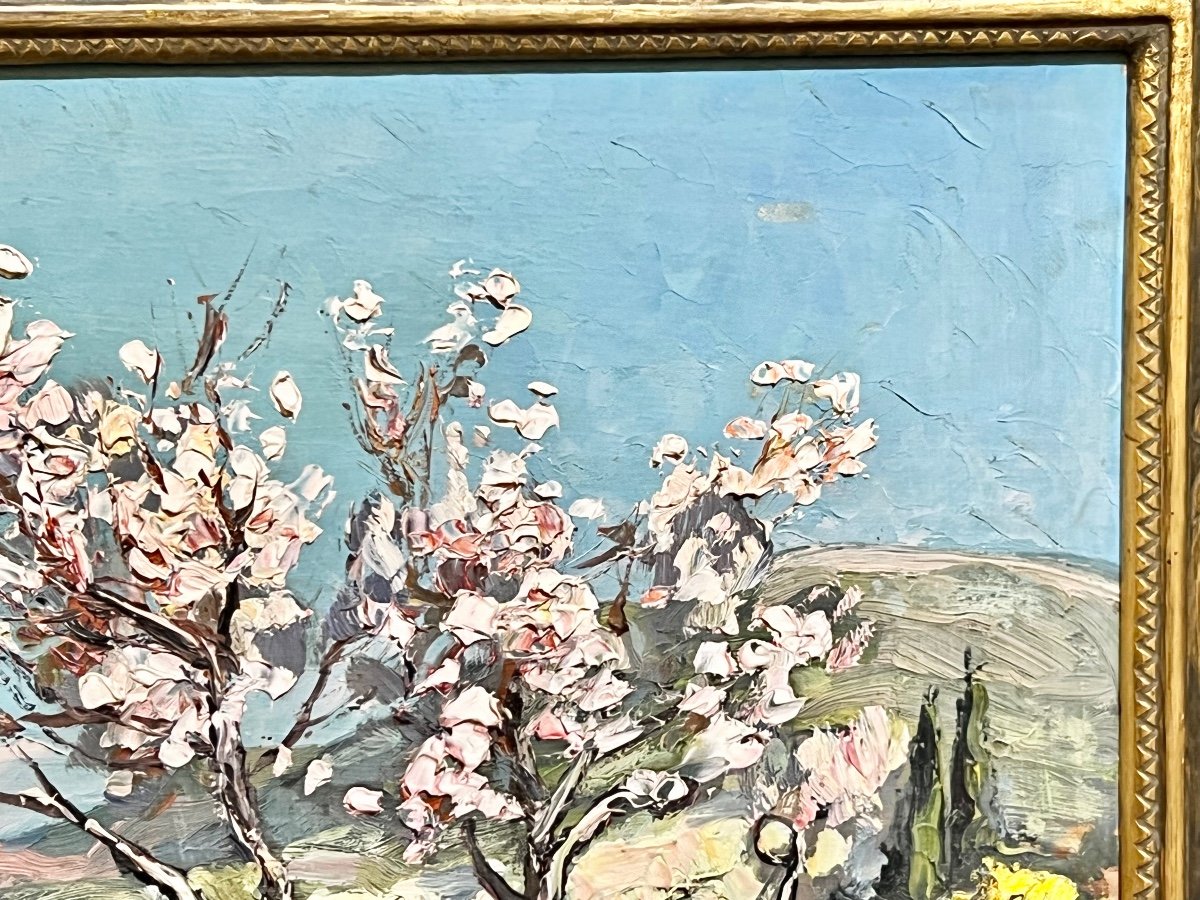 Joseph Hurard: The Almond Tree In Bloom On The Way To The Pond Of Berre, Towards Marseille (provence)-photo-5