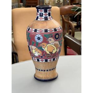 Large "amphora" Ceramic Vase, Art Deco Period