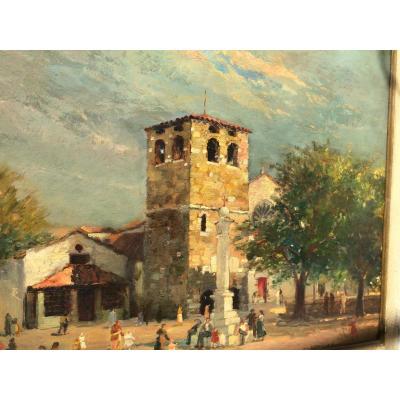 La Cathédrale Saint Just à Trieste Par Fernando Noulian (1891-1984)