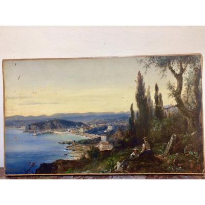 Jules Defer : Vue Panoramique De Nice, Du Port De Nice Et De La Baie Des Anges, Du Mont Boron