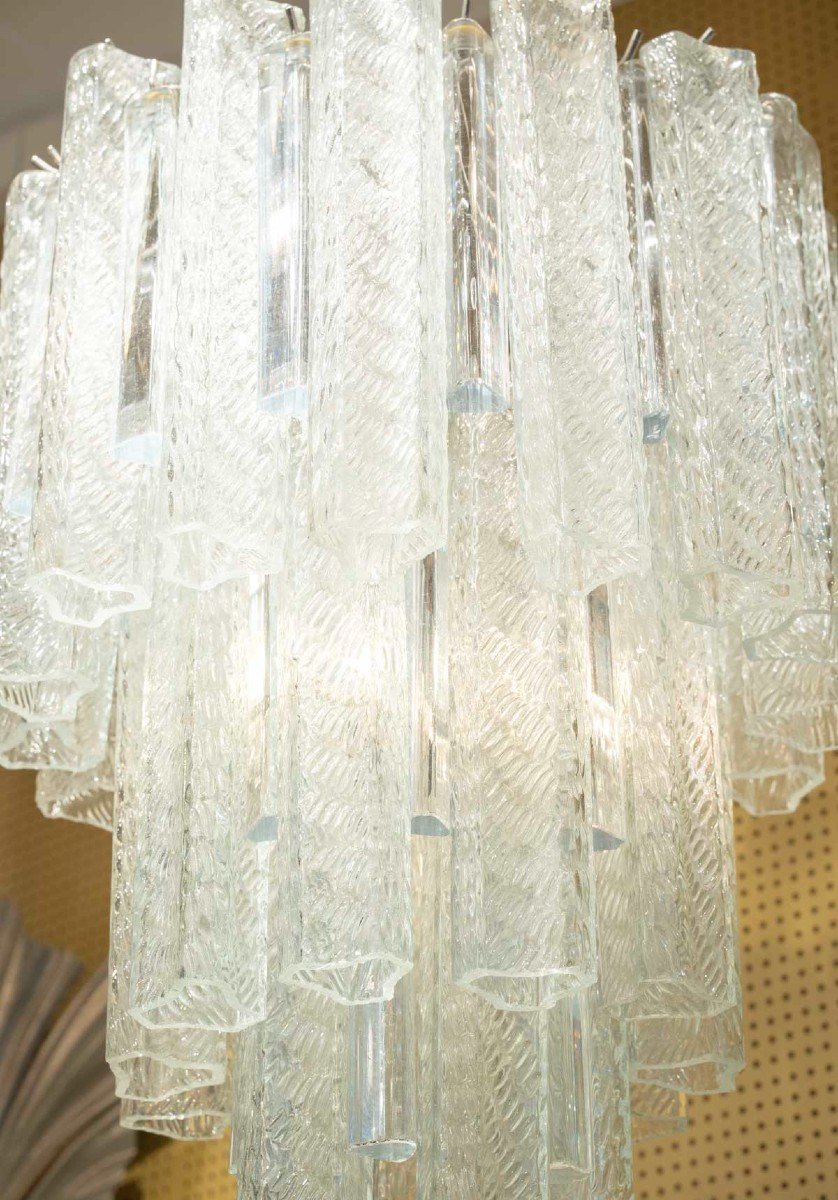 Italian Chandelier By Toni Zuccheri For Venini-photo-3