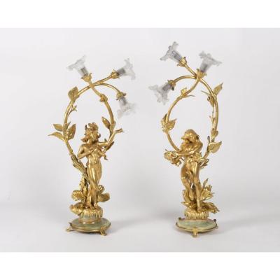 Art Nouveau Lamps