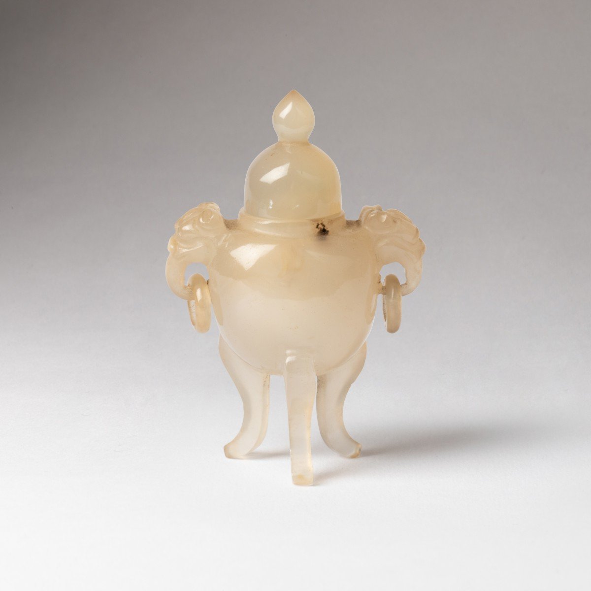 Miniature Incense Burner Covered In Agate. China-photo-2