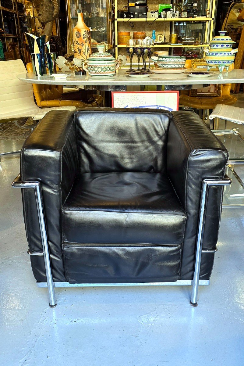 Fauteuil Lc2 Le Corbusier en Simili Cuir