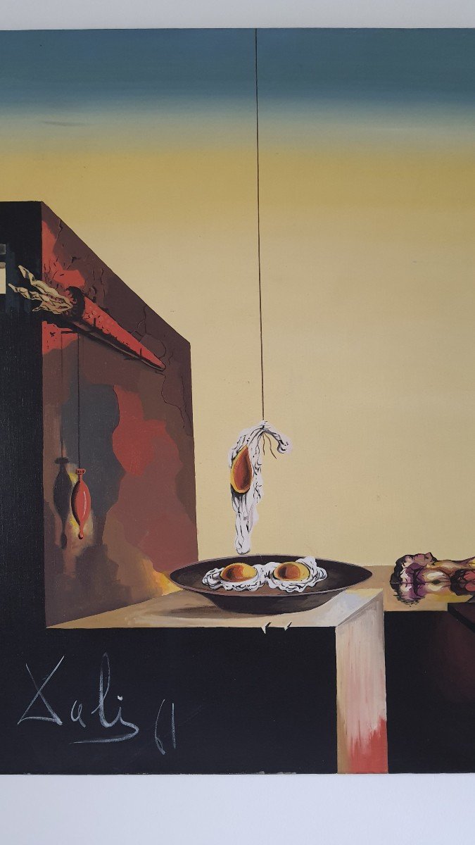 Salvador Dali Famous Paintings Surrealist Paintings Eggs On The Plate-photo-2