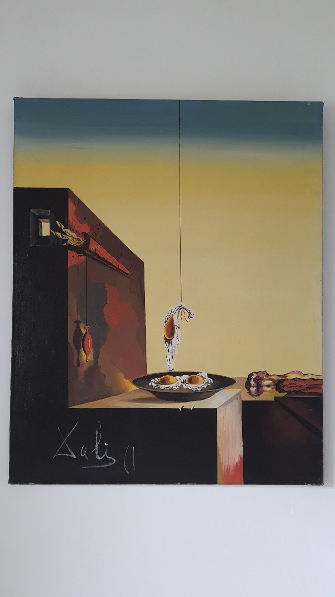 Salvador Dali Famous Paintings Surrealist Paintings Eggs On The Plate