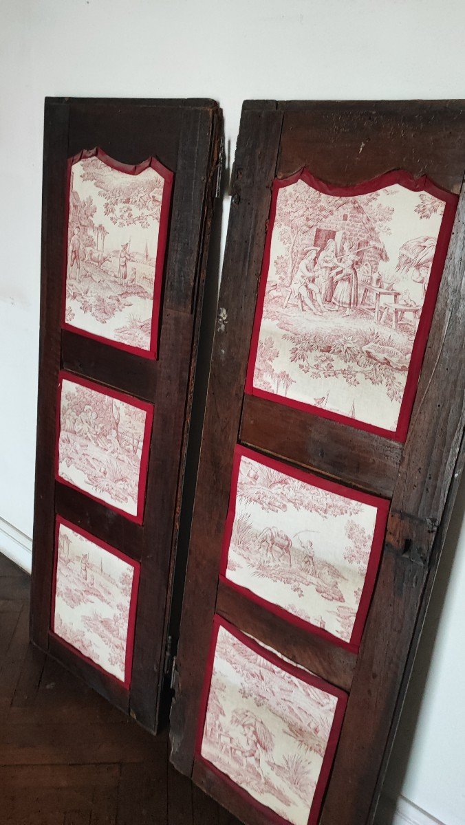 Two 18th Century Oak Cabinet Doors-photo-8