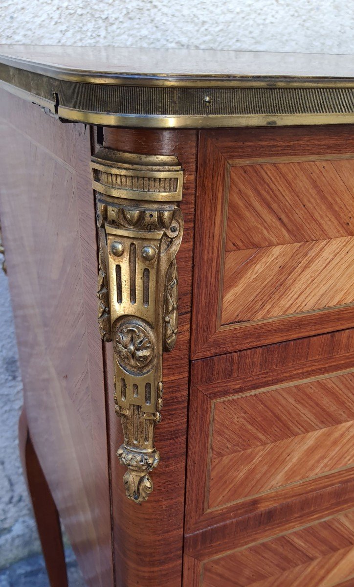 Louis XV Marquetry Bar Cabinet-photo-7