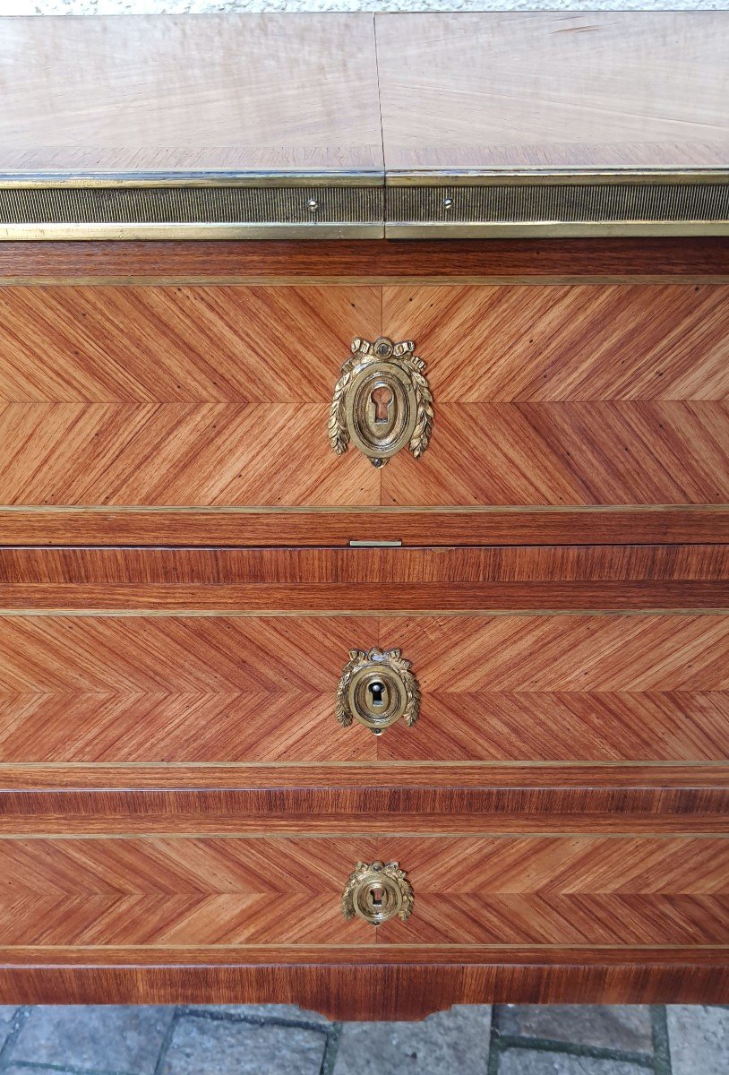 Louis XV Marquetry Bar Cabinet-photo-8