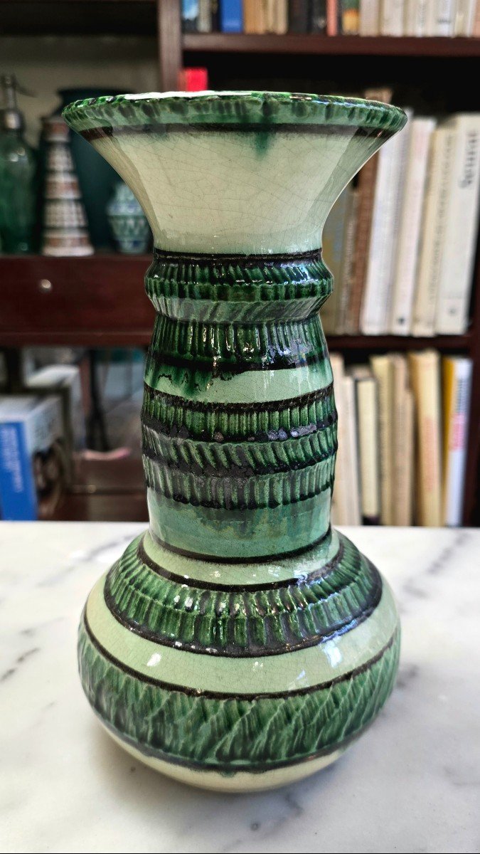 Gaziello Ceramic Vase, Jean Baptiste (1891-1957) Vallauris 