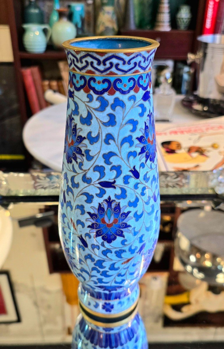 Chinese Cloisonne Vase-photo-2