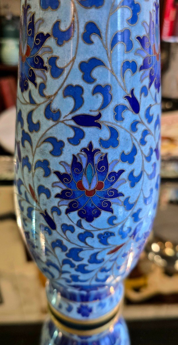 Chinese Cloisonne Vase-photo-3