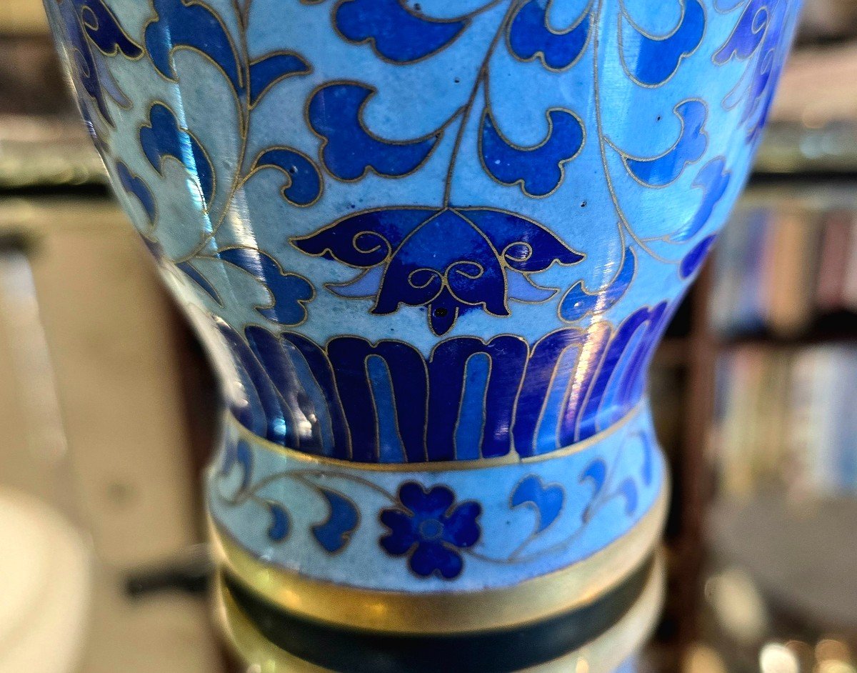 Chinese Cloisonne Vase-photo-1