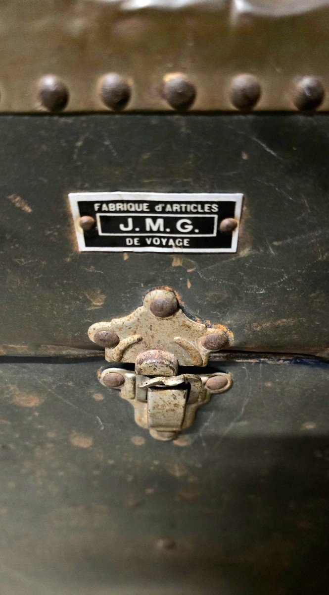 Old Travel Trunk Jmg France-photo-1