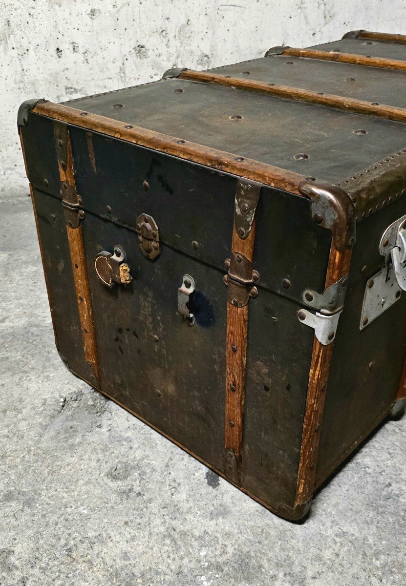 Old Travel Trunk Jmg France-photo-2