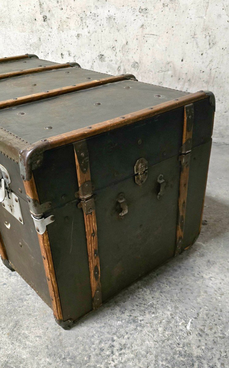 Old Travel Trunk Jmg France-photo-4