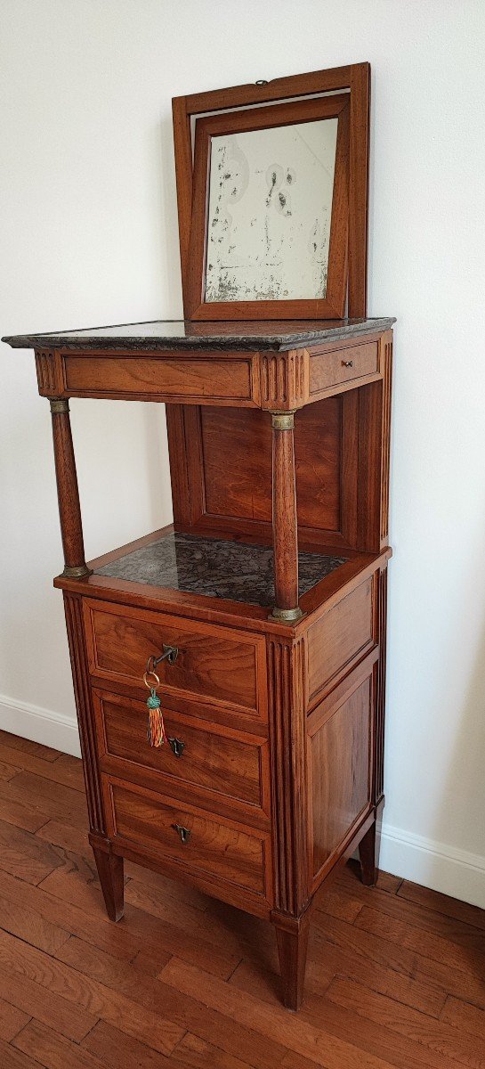 19th Century Empire Period Mahogany Barber Shop-photo-3